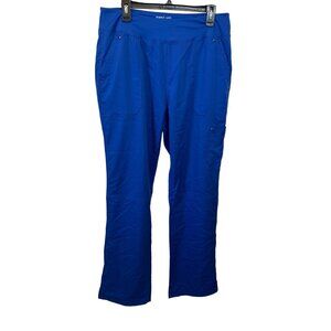Healing Hands Women’s Blue Scrub Pants LT Large Tall Cargo Pocket‎ Medical Nurse